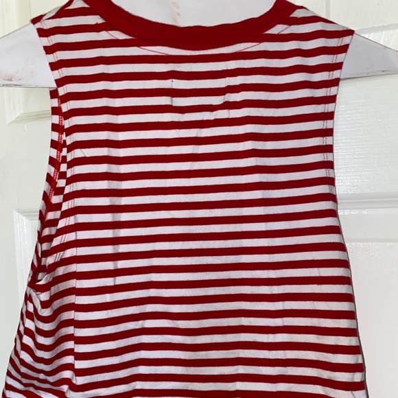 Red and white Stussy crop top - Picture 3 of 3